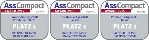 Haftpflichtkasse Darmstadt Unfallversicherung Auszeichnung